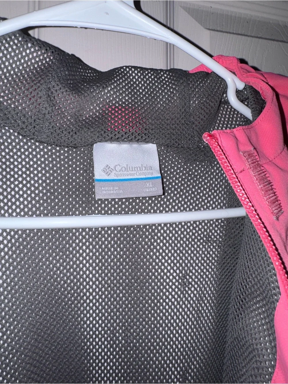 Columbia Kids Bright Pink Hooded Rain Jacket